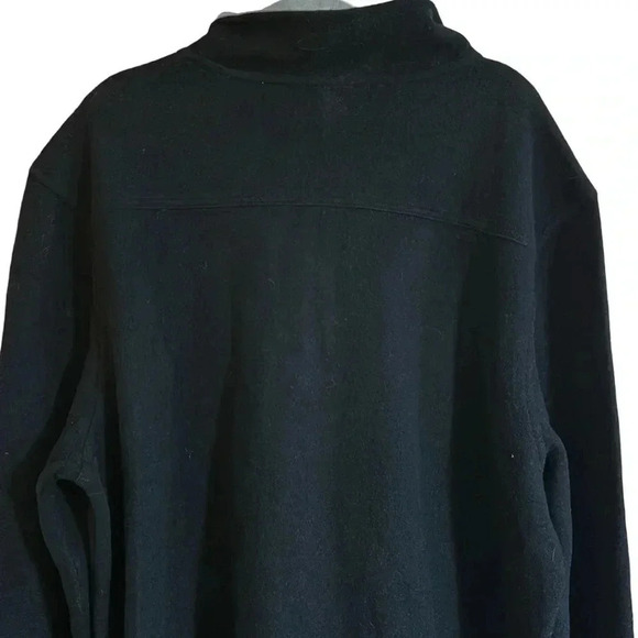 Toad&Co 1/3 Zip Black Wool Blend Pullover Sweater Size XXL - Picture 6 of 8